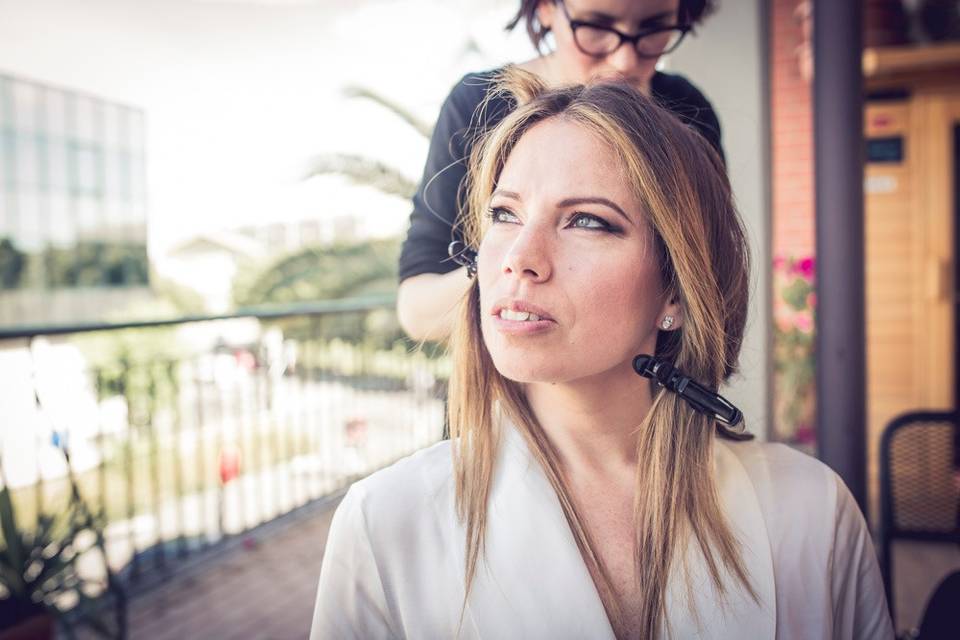 Trucco e capelli per Francesca