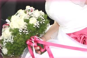 Particolare sposa e bouquet