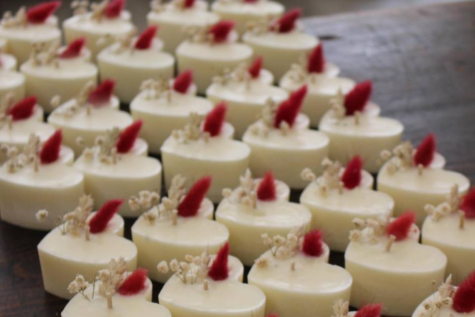 Candela decor cuore