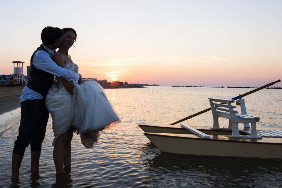 Elisa e Roberto al tramonto