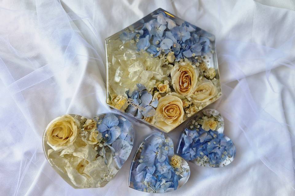 Bouquet Esagonale e a Cuore