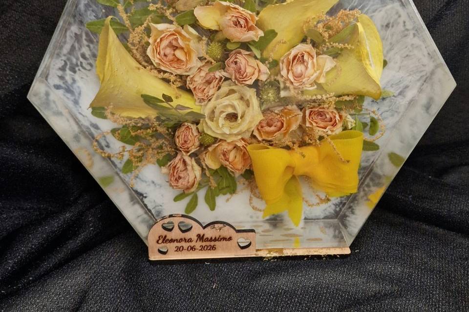 Bouquet in resina