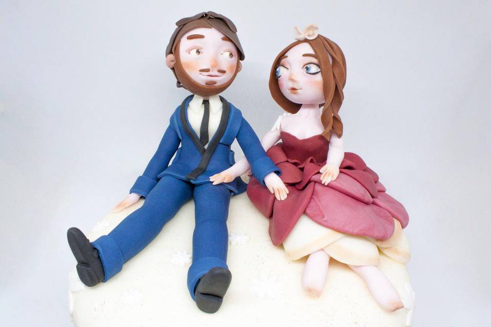 Cake topper sposi