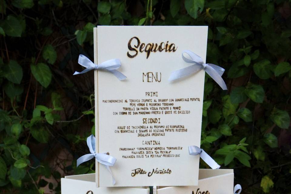 Menu legno