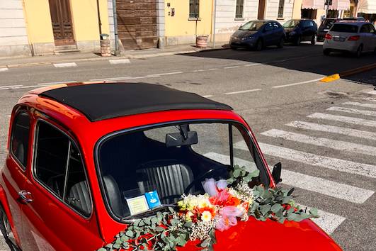 Addobbo auto sposa