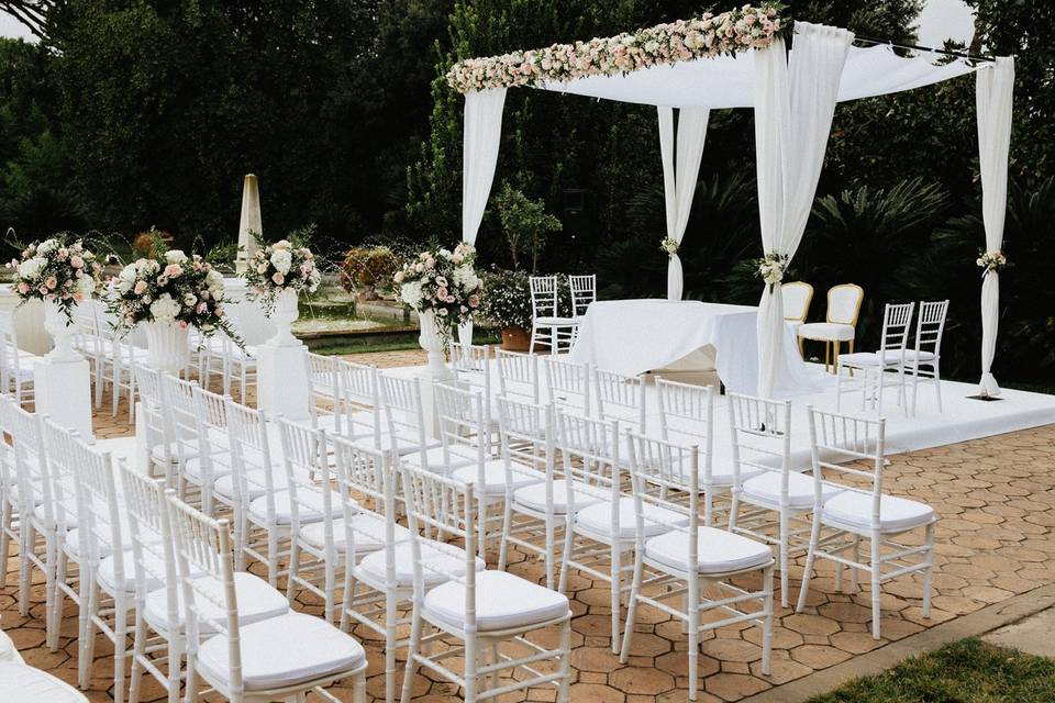 Chuppah in piazzetta