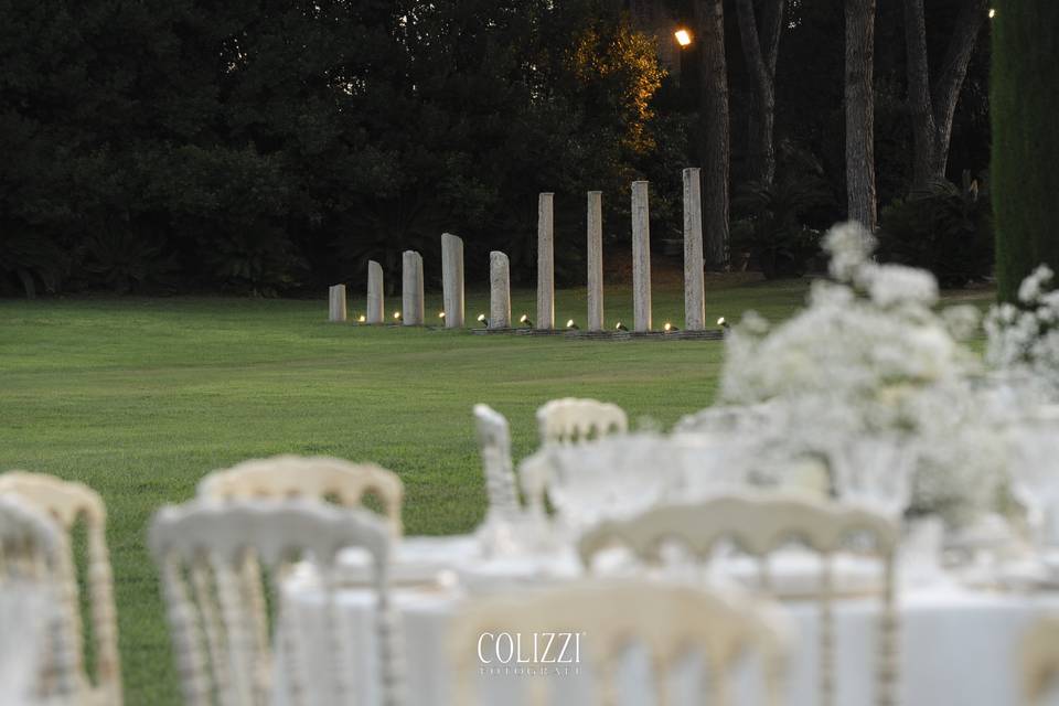 Colonnato romano di Villa Dino