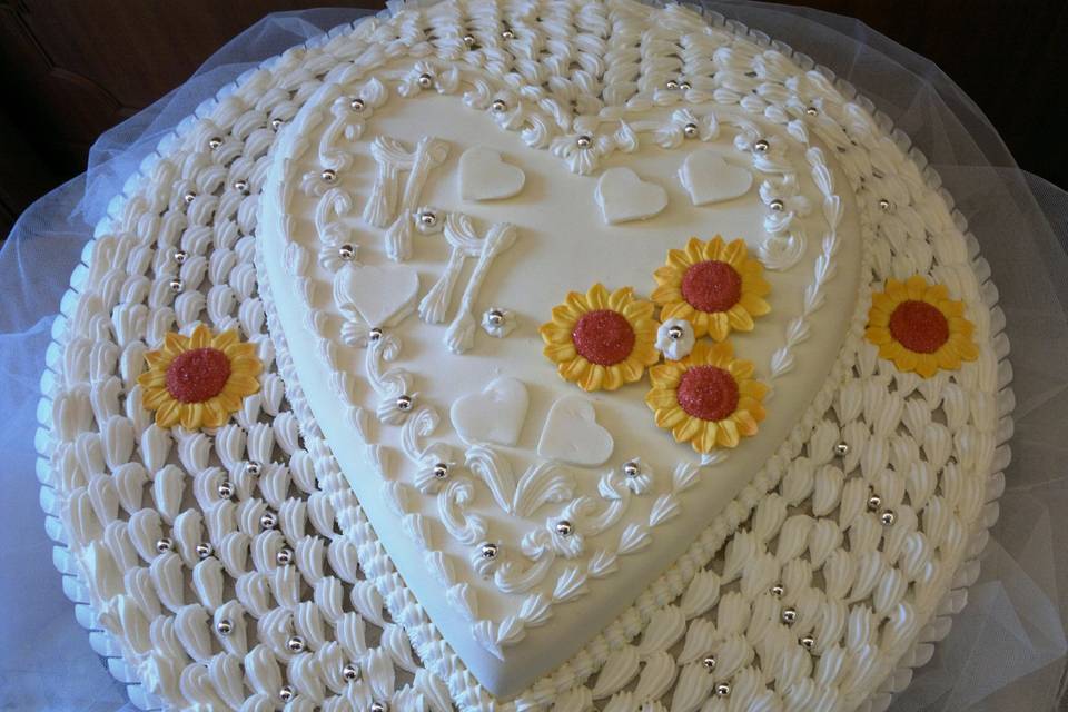 Torta nozze cuore