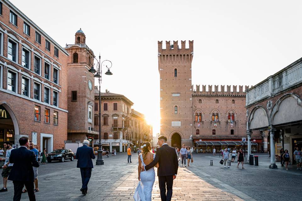 Tramonto su Ferrara