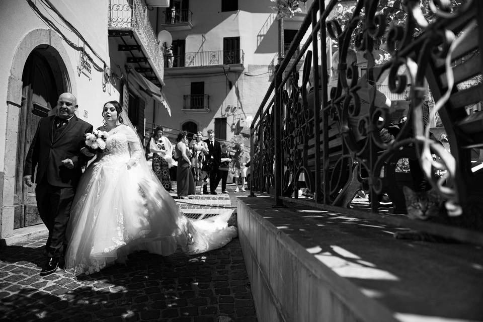 Arrivo della sposa in chiesa