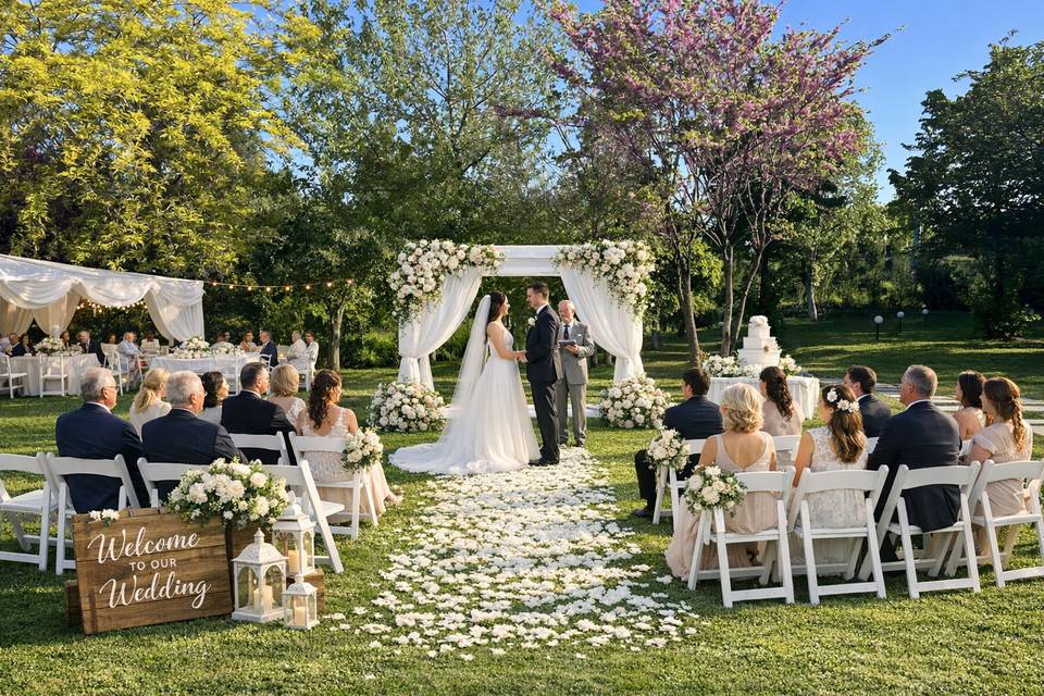 Matrimonio nel parco