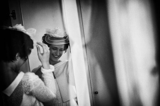 Sposa che si prepara