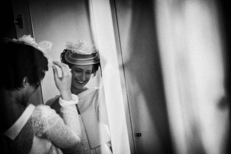 Sposa che si prepara