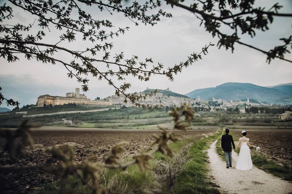 Coppia passeggoata