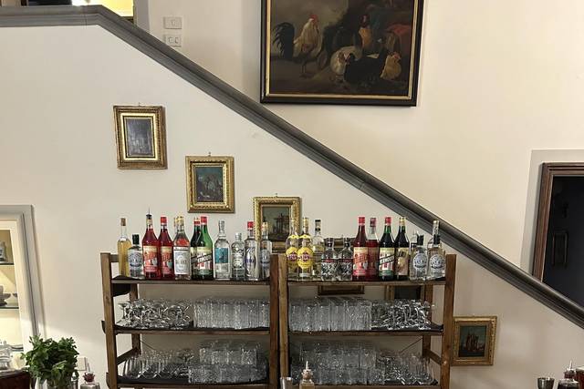 Bancone bar per evento dopo cena
