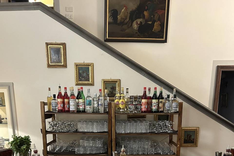 Bancone bar per evento dopo cena