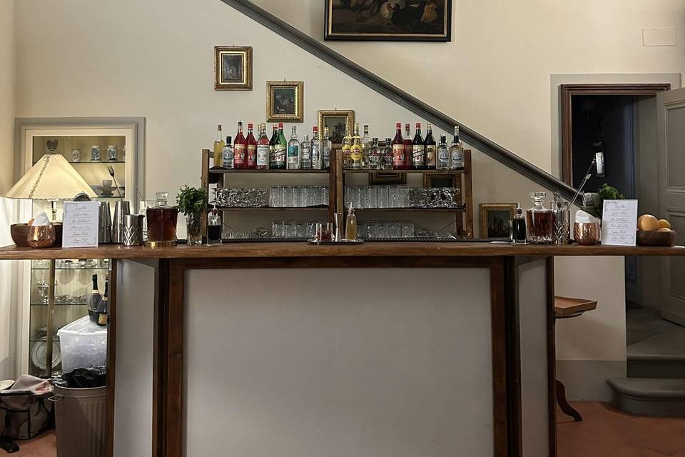 Fronte bancone bar
