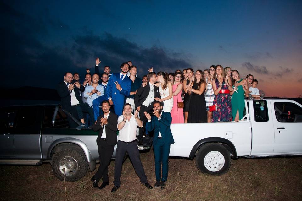 Matrimonio in jeep