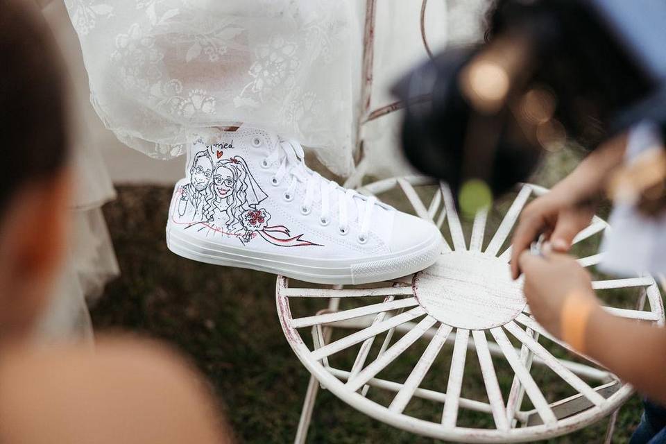 Scarpe sposa manga