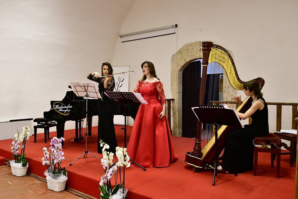 Soprano, violino e arpa