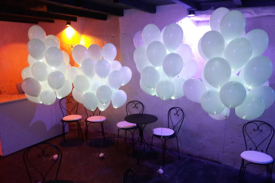 Palloni led ristorante