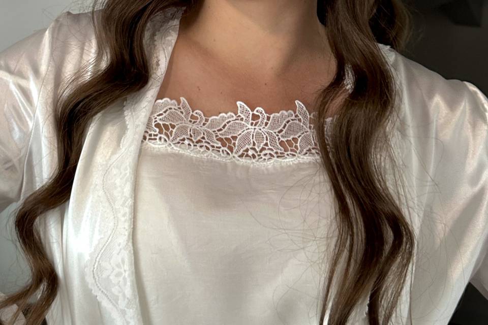 Glam bridal look