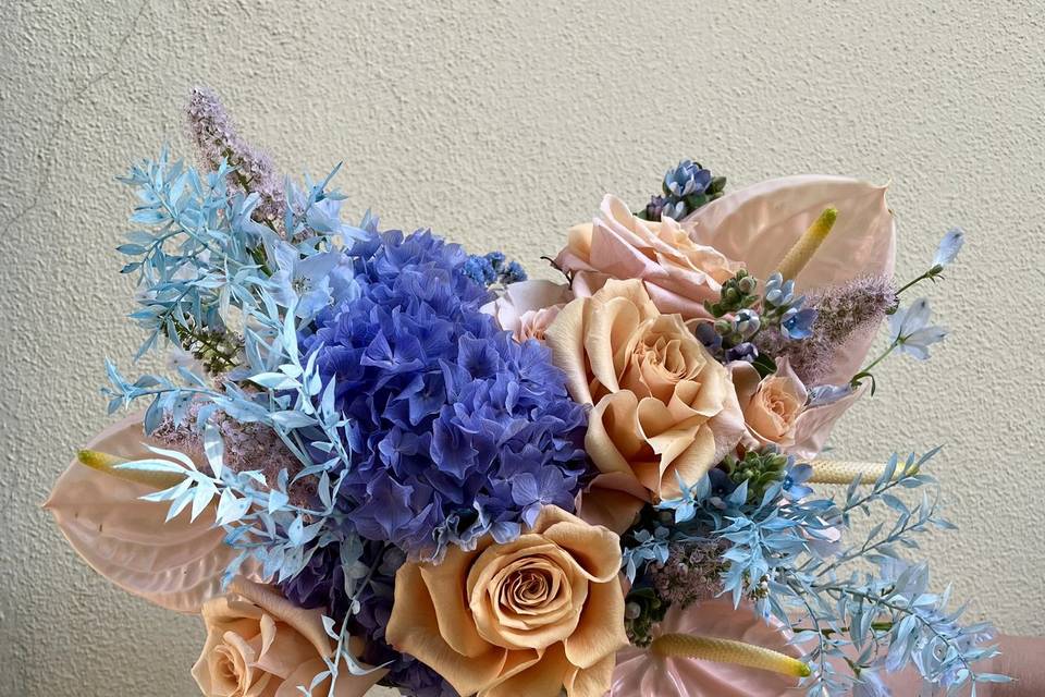 Bouquet scomposto sposa
