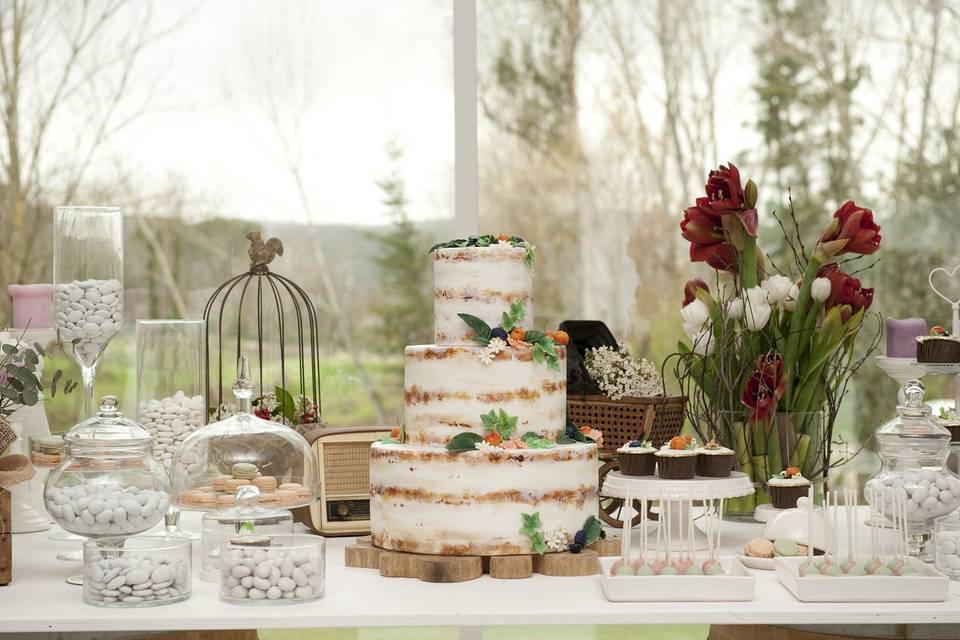 Wedding Cake in stile boho