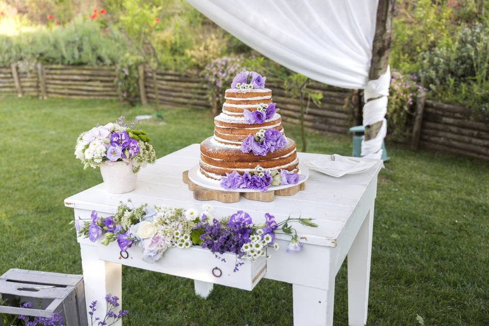 Romantico taglio della Torta