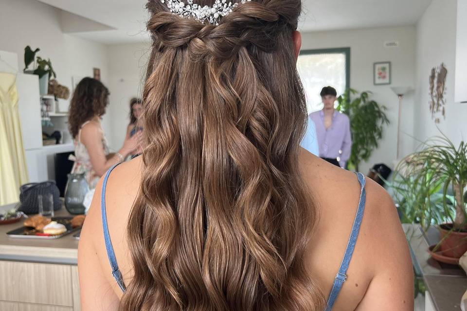 semiraccolto sposa