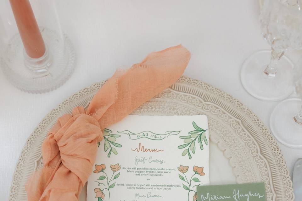 Stationery Menu