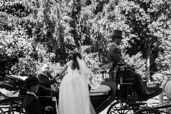 La sposa in carrozza