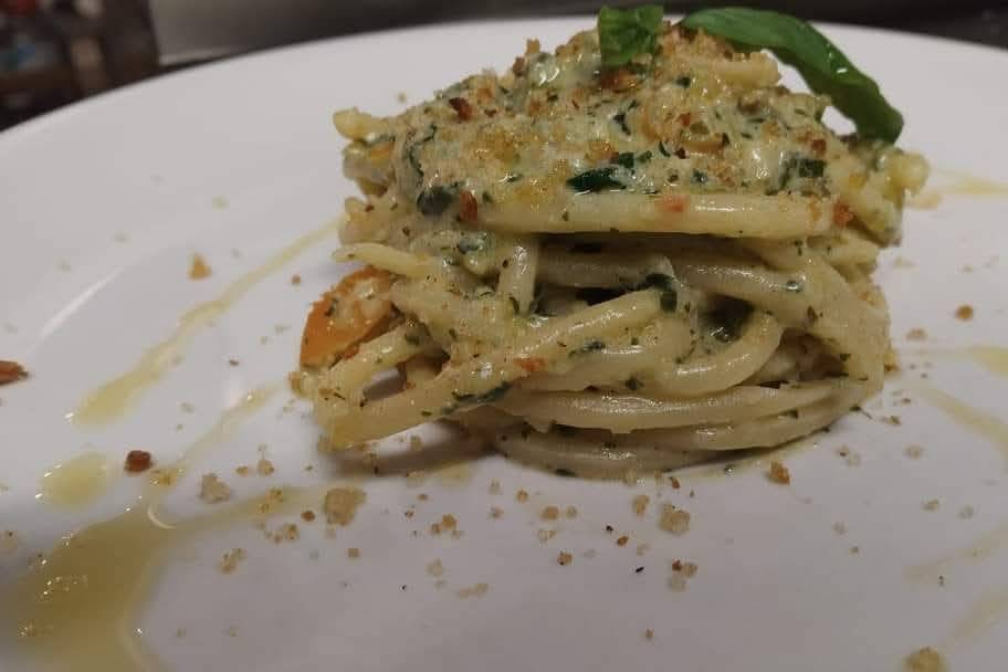 Spaghetti e pane