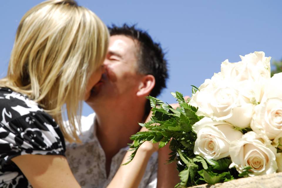 Wedding kiss