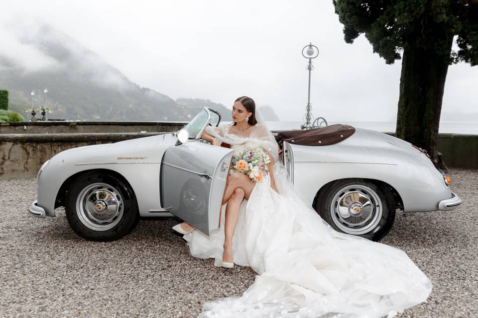 Luxury wedding car