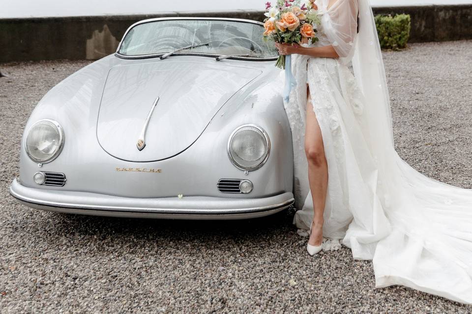 Luxury wedding car