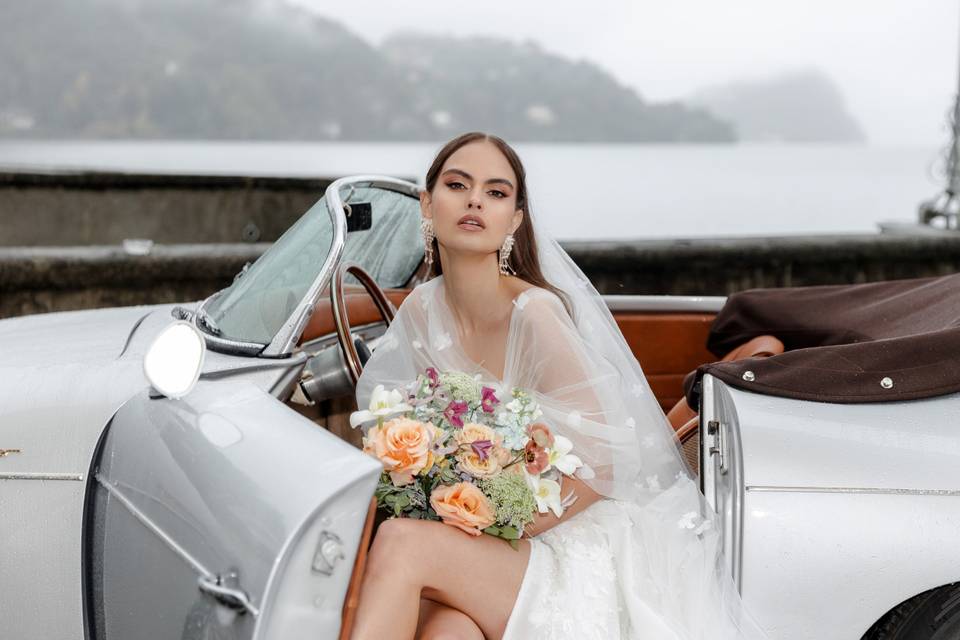 Luxury wedding car