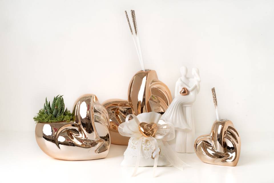 Linea cuore oro rosa