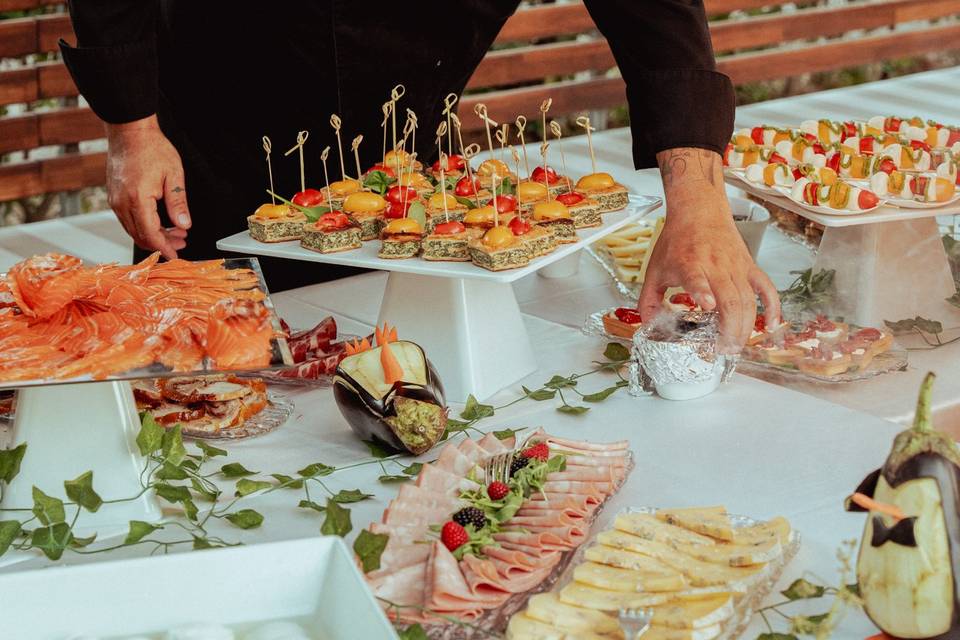Il buffet degli antipasti