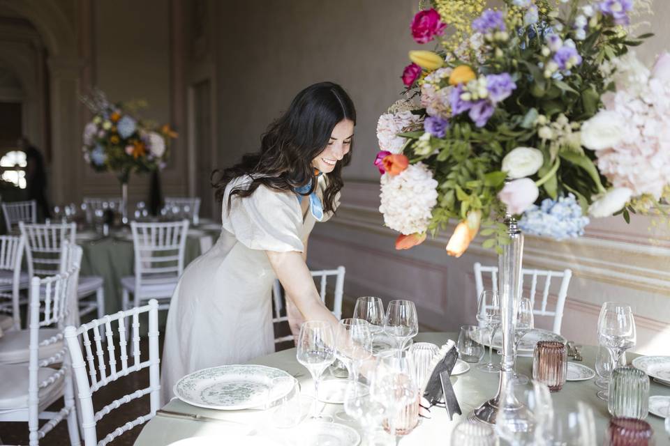 Allestimento wedding dinner