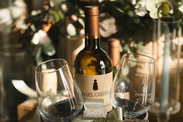 Secchiello, vino, calici