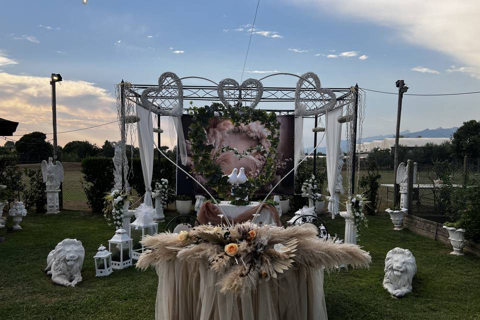 Matrimonio paglia e pampas