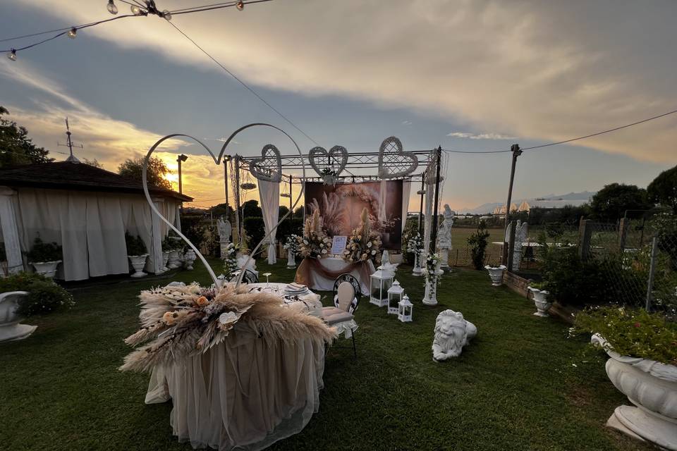 Matrimonio paglia e pampas