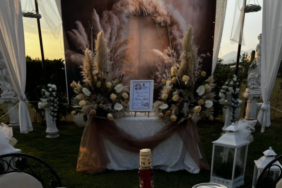 Matrimonio paglia e pampas