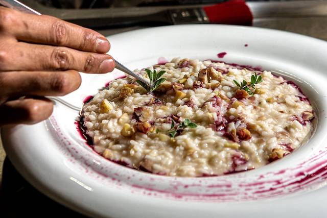 Risotto Castagne e Vin