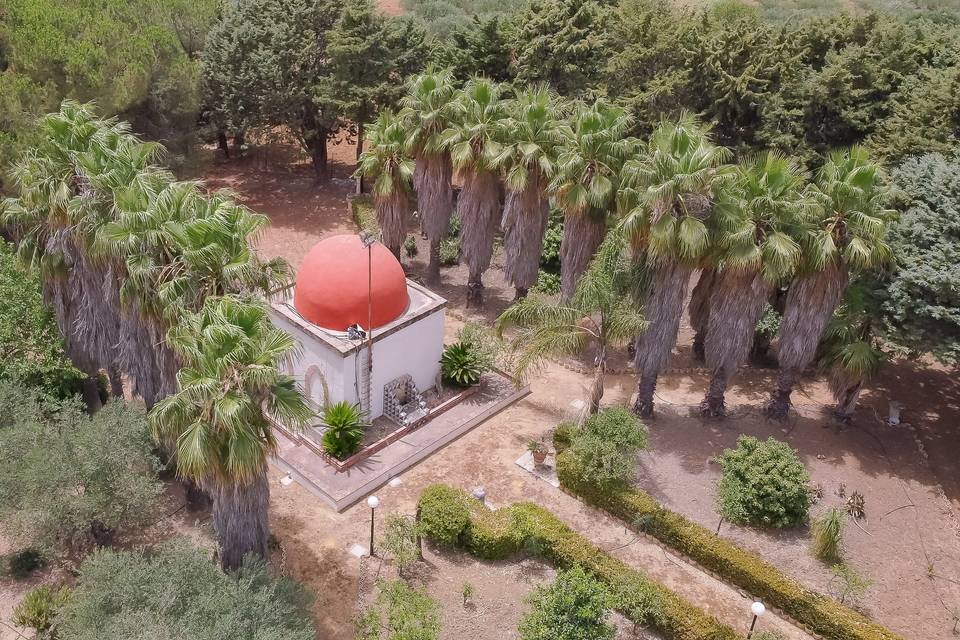 Panoramica quba e giardino