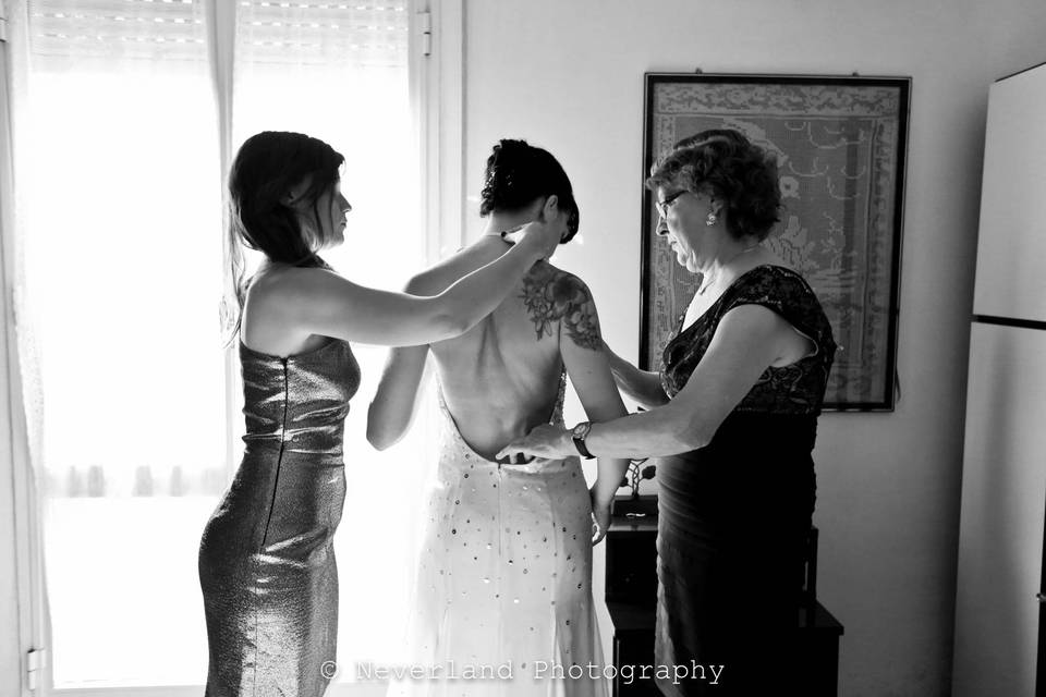 Preparazione sposa