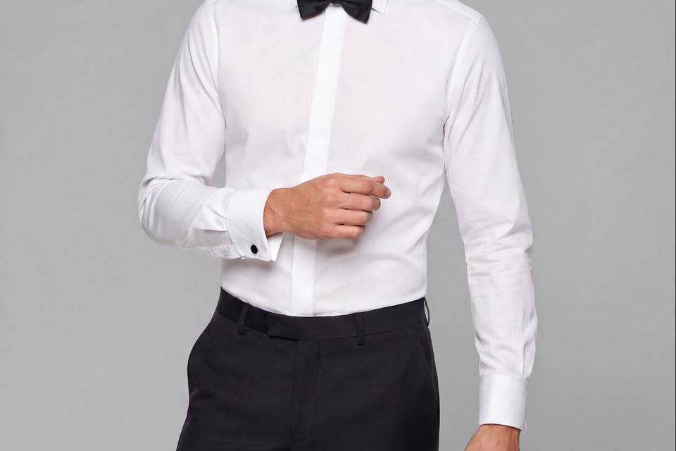 Camicia da smoking 100% cotone