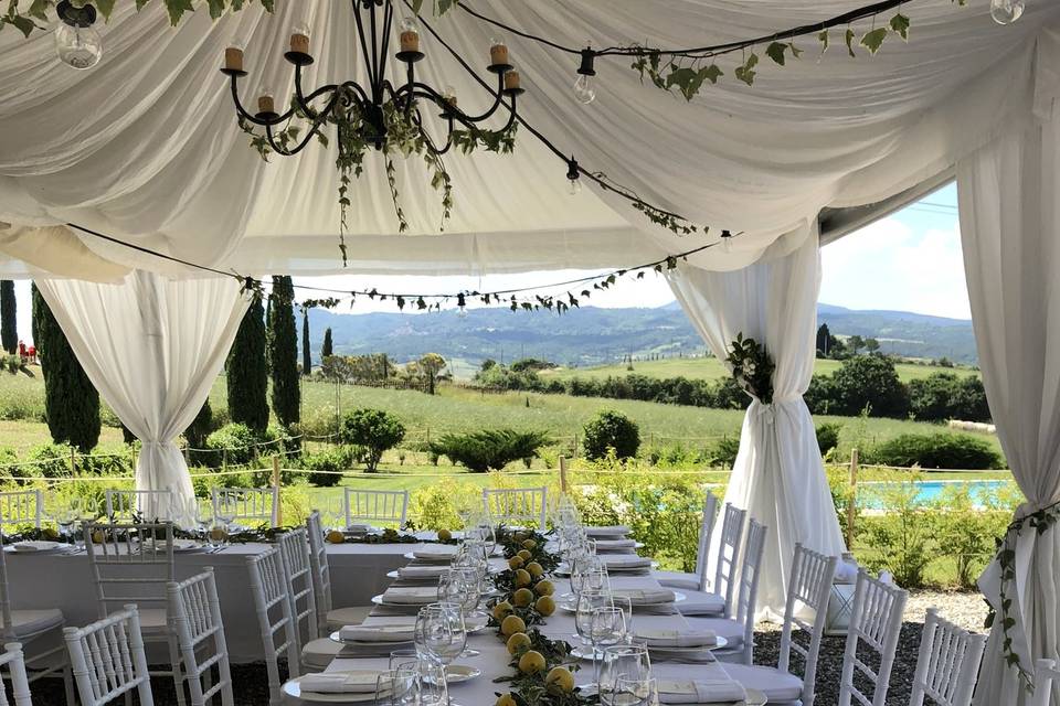 Allestimento matrimonio