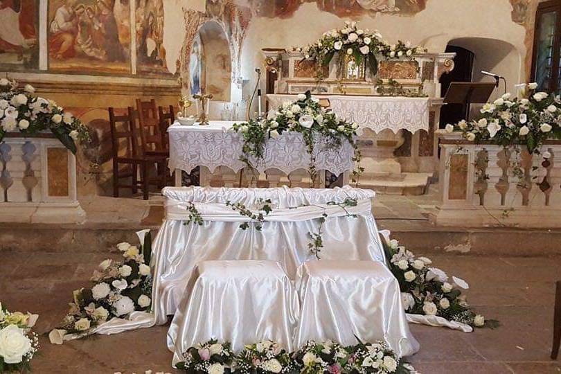 Allestimento matrimoniale